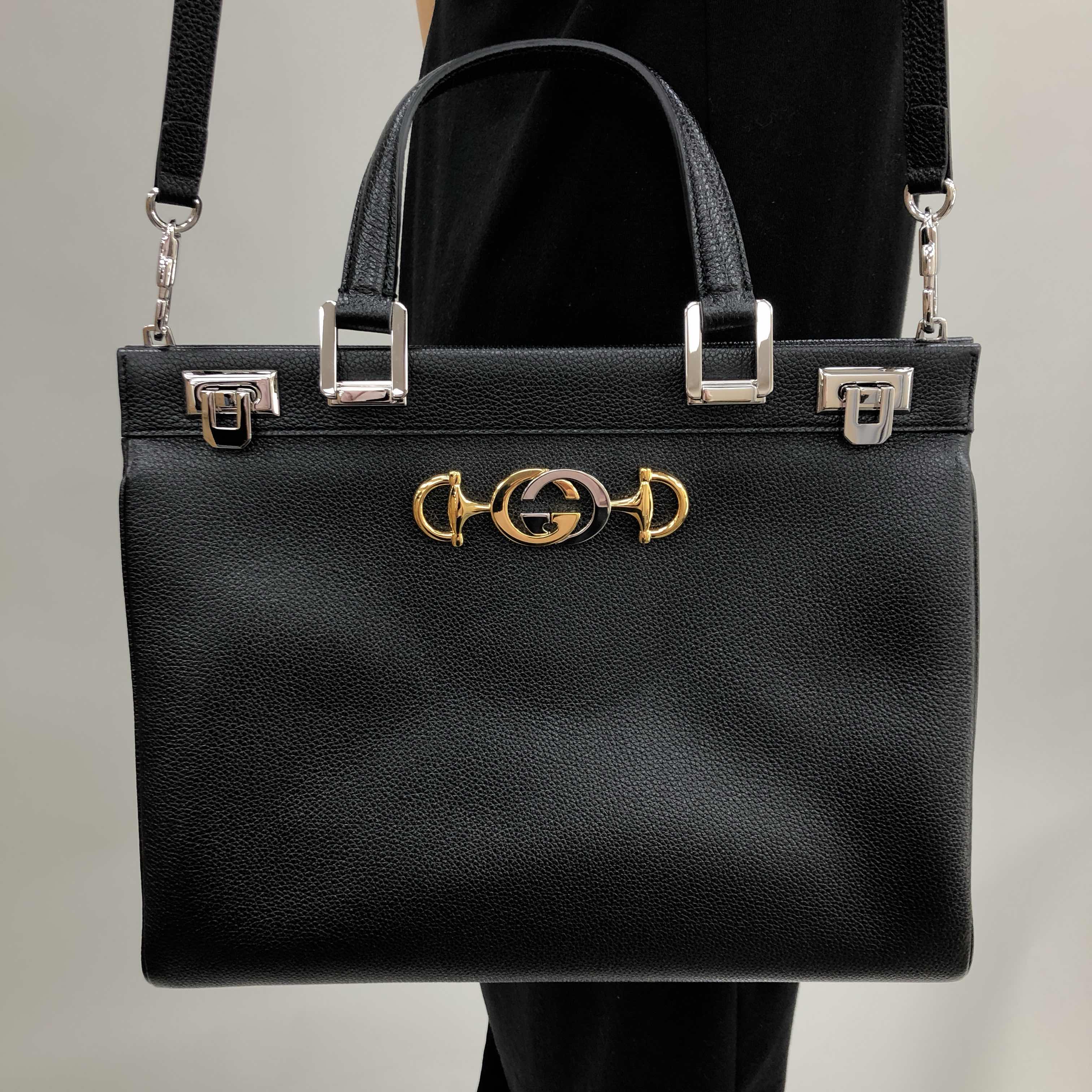 全新gucci 古驰 手袋 564714 1b90x 1000 牛皮 黑色