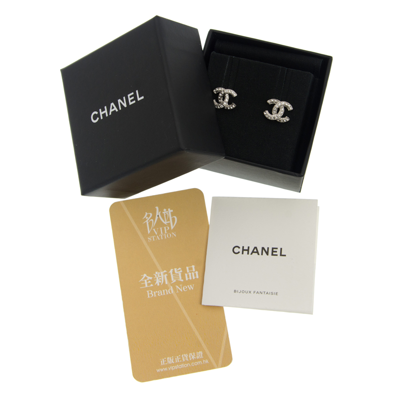 全新chanel 香奈儿 耳环 a45628 金属 银色