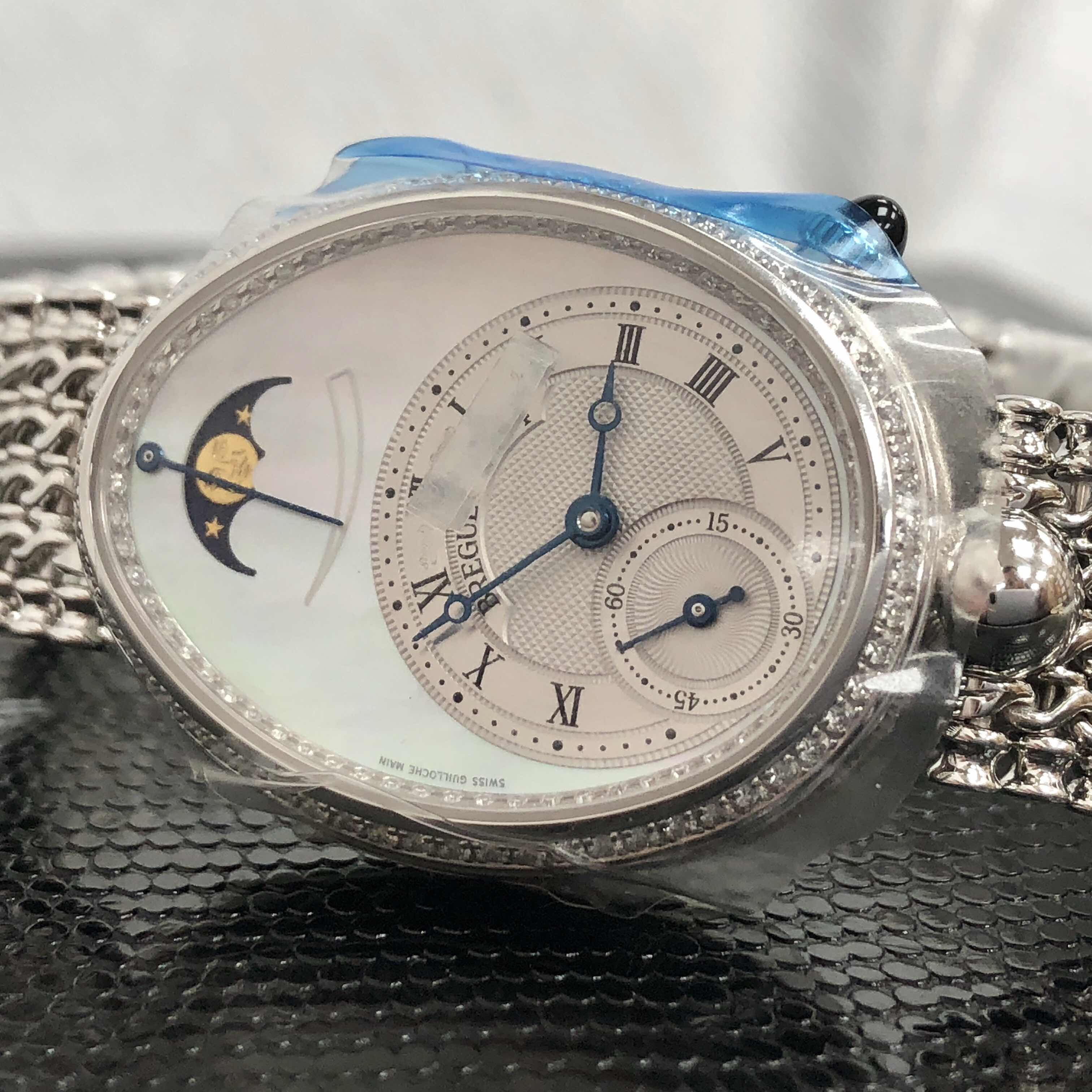 全新breguet 宝玑 那不勒斯皇后系列 18kt白金/钻 白色 自动机芯 8908