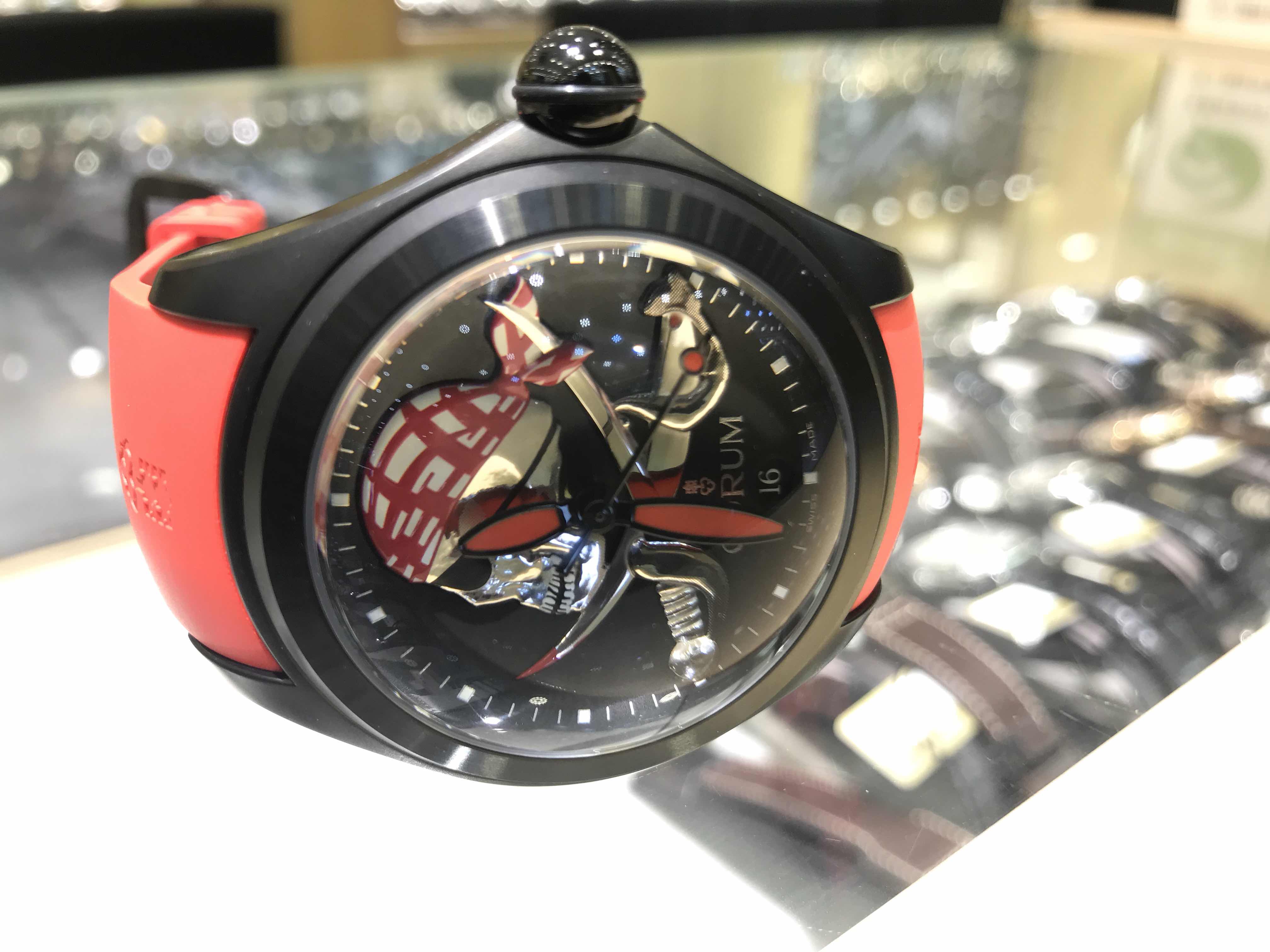 全新corum 崑崙 泡泡系列 精鋼 黑色 自動機芯 082.310.98-0376 pira