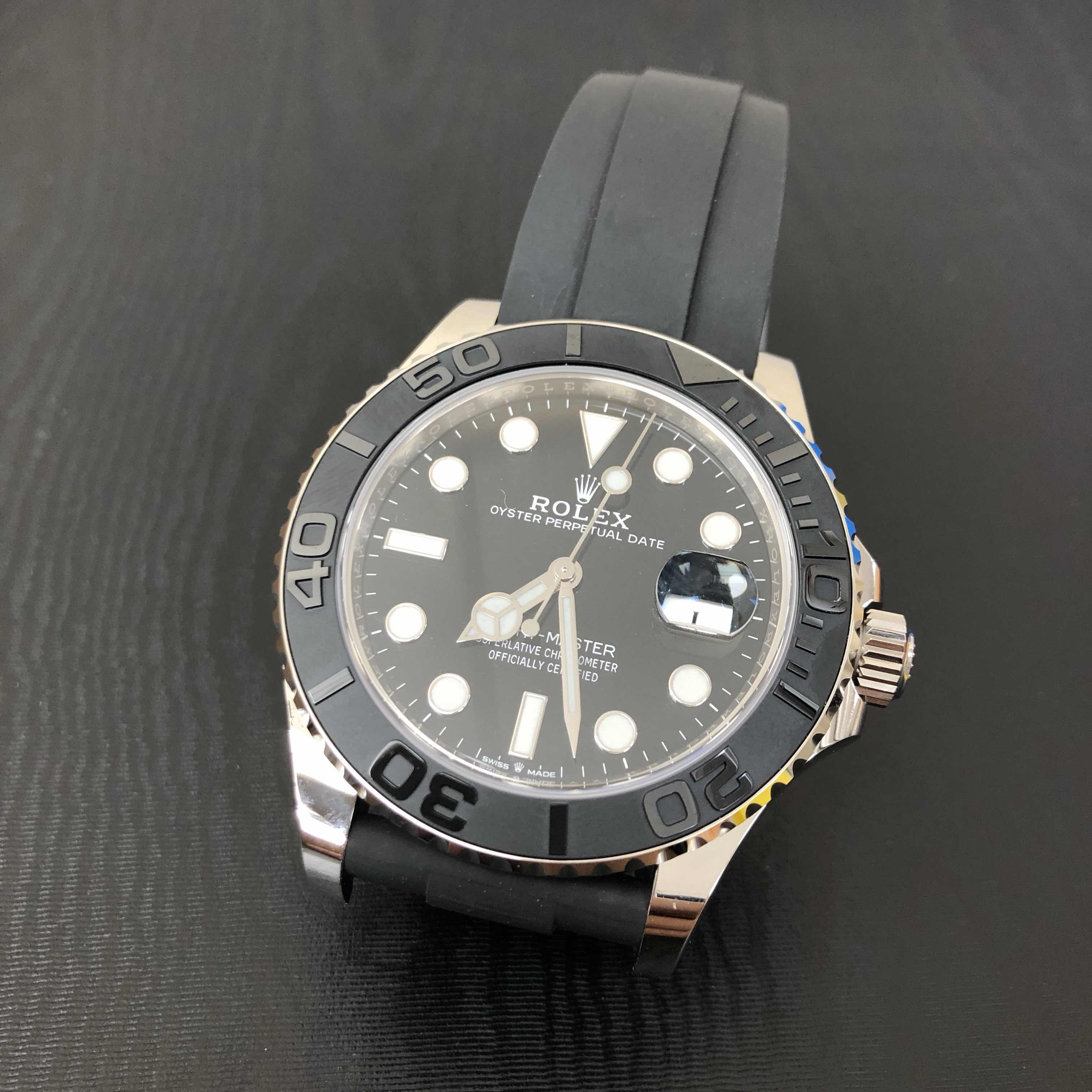 全新rolex 劳力士 游艇名仕型 18kt白金 黑色 自动机芯 226659bk