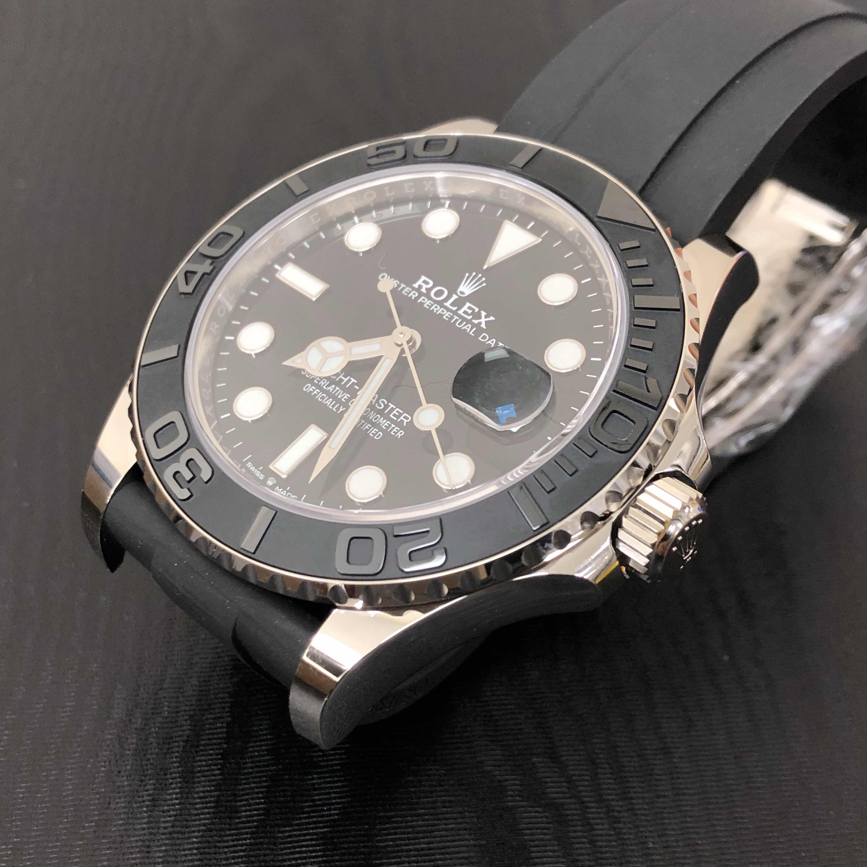 全新rolex 劳力士 游艇名仕型 18kt白金 黑色 自动机芯 226659bk