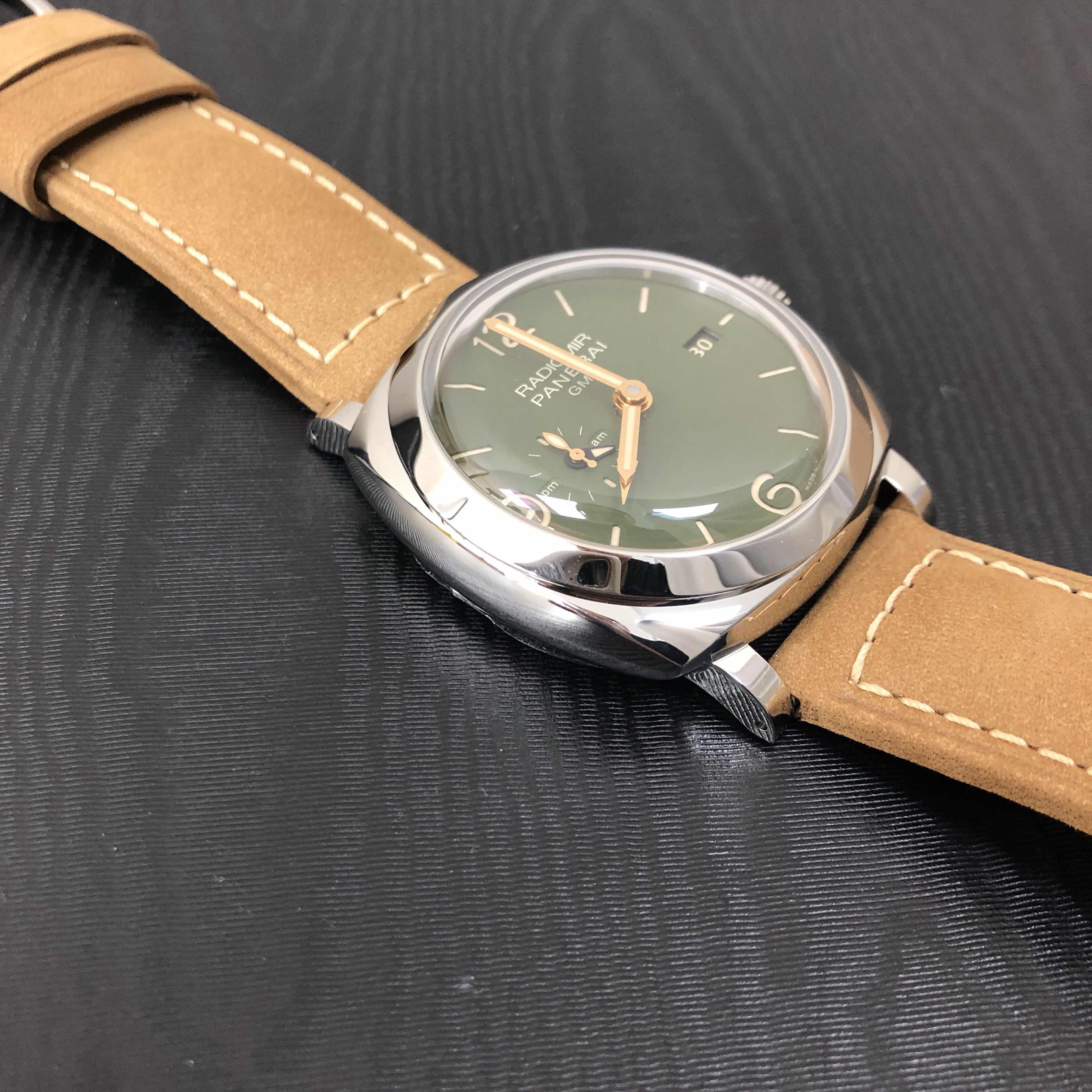 全新panerai 沛納海 radiomir 精鋼 綠色 自動機芯 pam00998