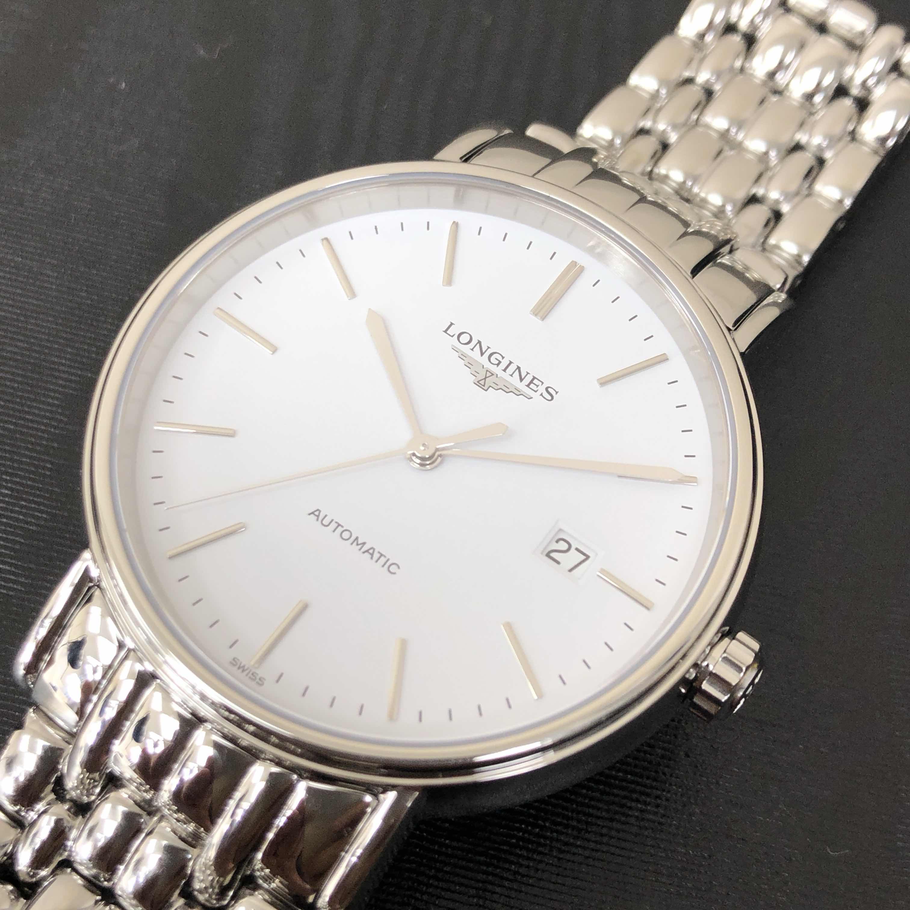 全新longines 浪琴 瑰丽系列 精钢 白色 自动机芯 l4.922.4.12.