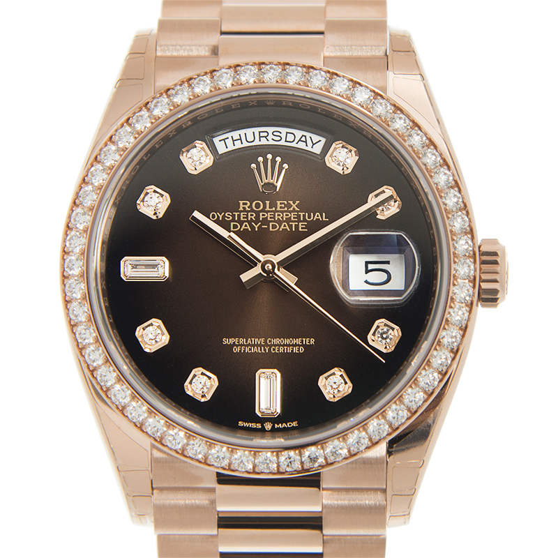 NEW ROLEX DAY-DATE 128345RBR-0040