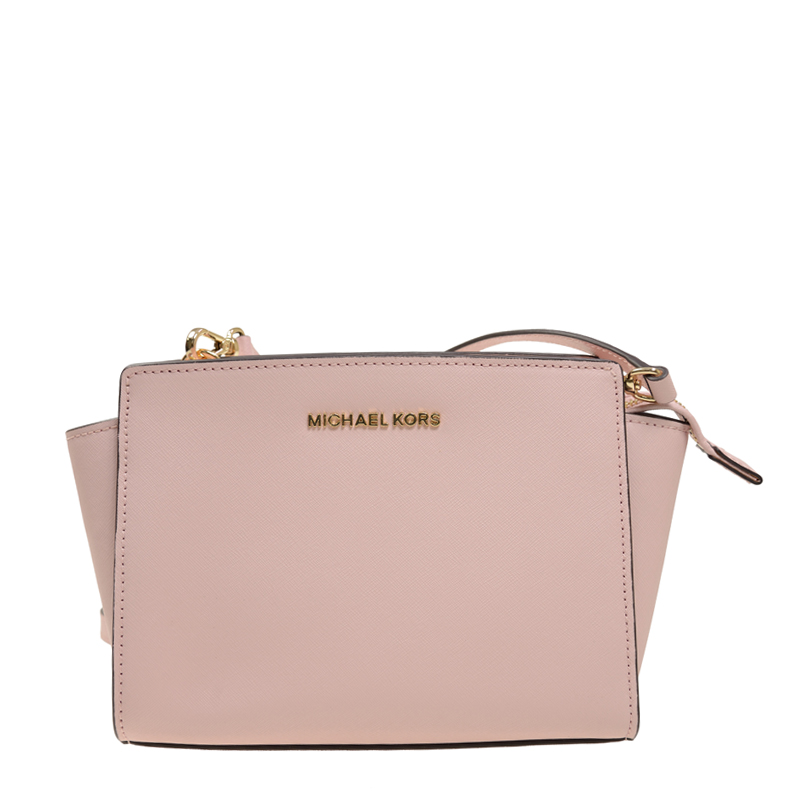 NEW MICHAEL KORS HANDBAG 30T3GLMM2L 656 CON LEATHER PINK