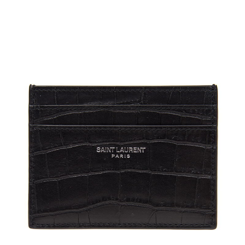 NEW YSL SAINT LAURENT WALLETS 375946 DZE0E 1000 CARD HOLDER