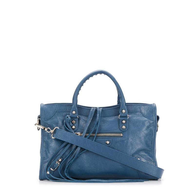 NEW BALENCIAGA HANDBAGS 431621 D94JN 4230 LAMBSKIN BLUE