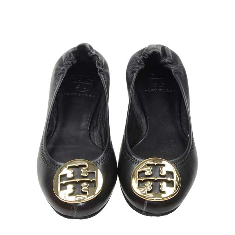 全新tory Burch 鞋 051 皮革黑色38碼
