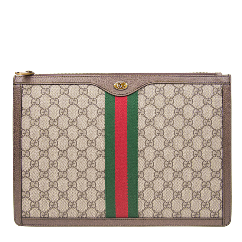 NEW GUCCI HANDBAGS GG SUPREME 523359 96IWT 8745 CLUTCH BAG
