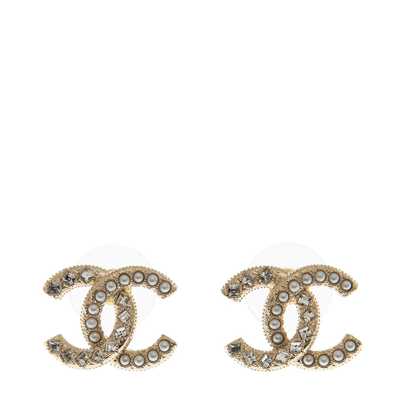 Gold on sale earrings chanel