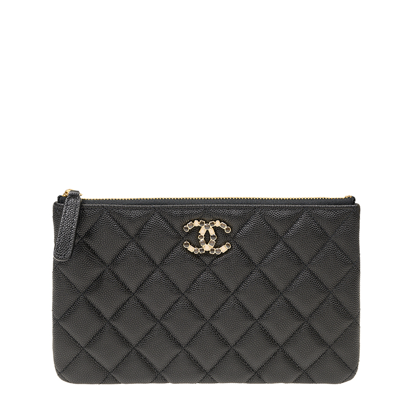 Chanel deals zipper wallet