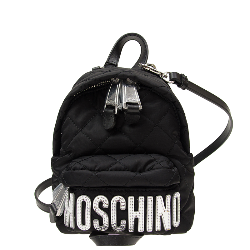 moschino logo backpack