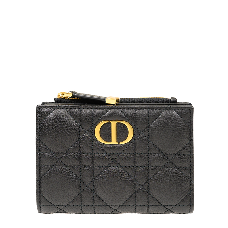 NEW CHRISTIAN DIOR WALLETS DIOR CARO S5173 UWHC 900 SHORT ZIPPER WALLET