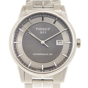 TISSOT Luxury Powermatic 80 in steel Anthracite Grey AUT Ref. T0864071106100.  NEW! * Lister Agent