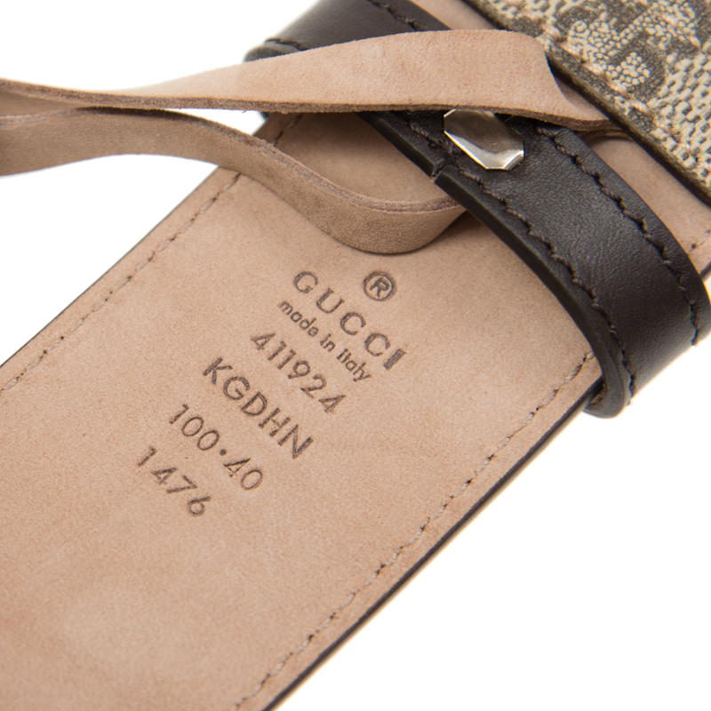 NEW GUCCI BELT 411924 KGDHN 9643 DARK 