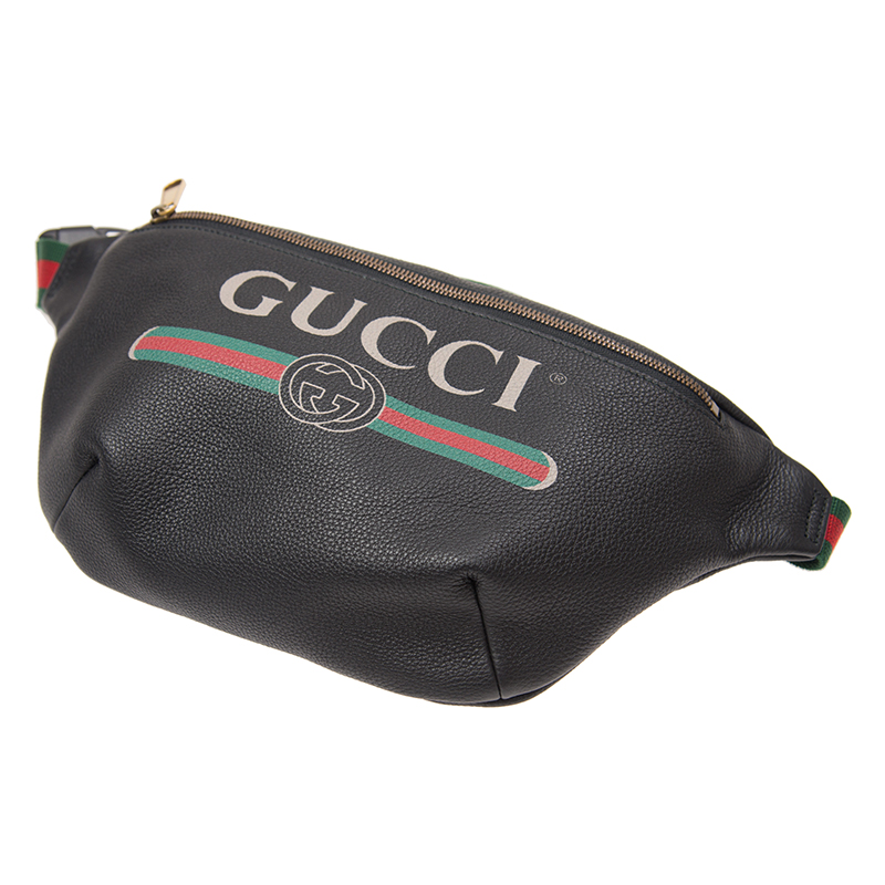 NEW GUCCI HANDBAGS PRINT LEATHER 530412 0GCCT 8164 SHORT BELT BAG