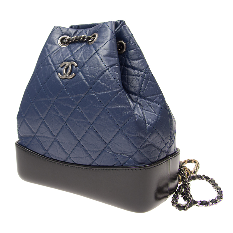 chanel gabrielle backpack navy