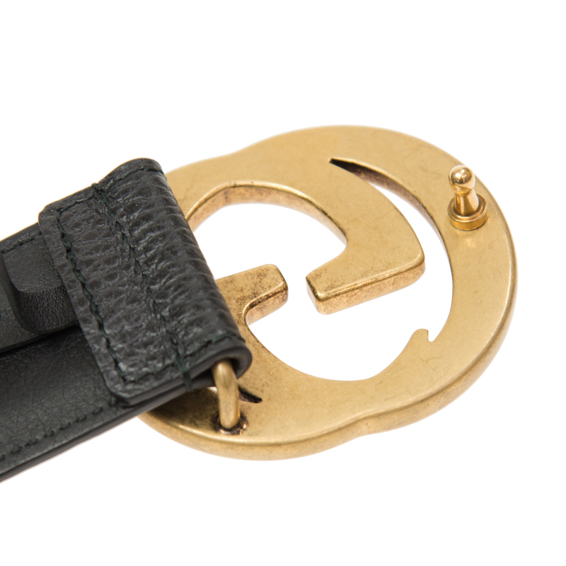 NEW GUCCI BELT 474347 CAO0T 1000 BLACK 