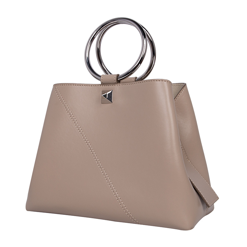 全新salar milano 塞拉 手袋 r19pobg3 牛皮 灰色