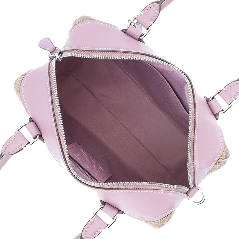coach purse brown and purple