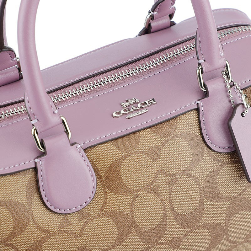 coach purse brown and purple