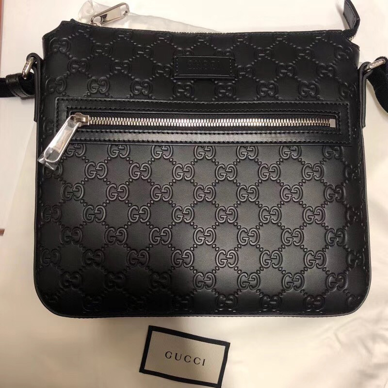 NEW GUCCI HANDBAGS GUCCI SIGNATURE 406408 CWCBN 1000 MESSENGER BAG
