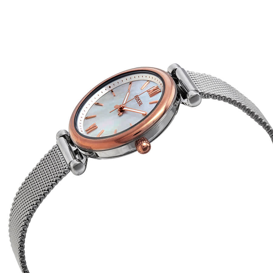 Fossil Watch Carlie Mini 29mm Mother of Pearl Two-Tone Quartz Steel ES –  Capodagli 1937