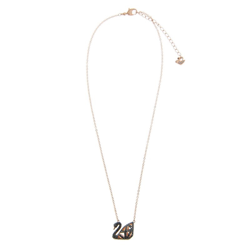 Facet swan store necklace