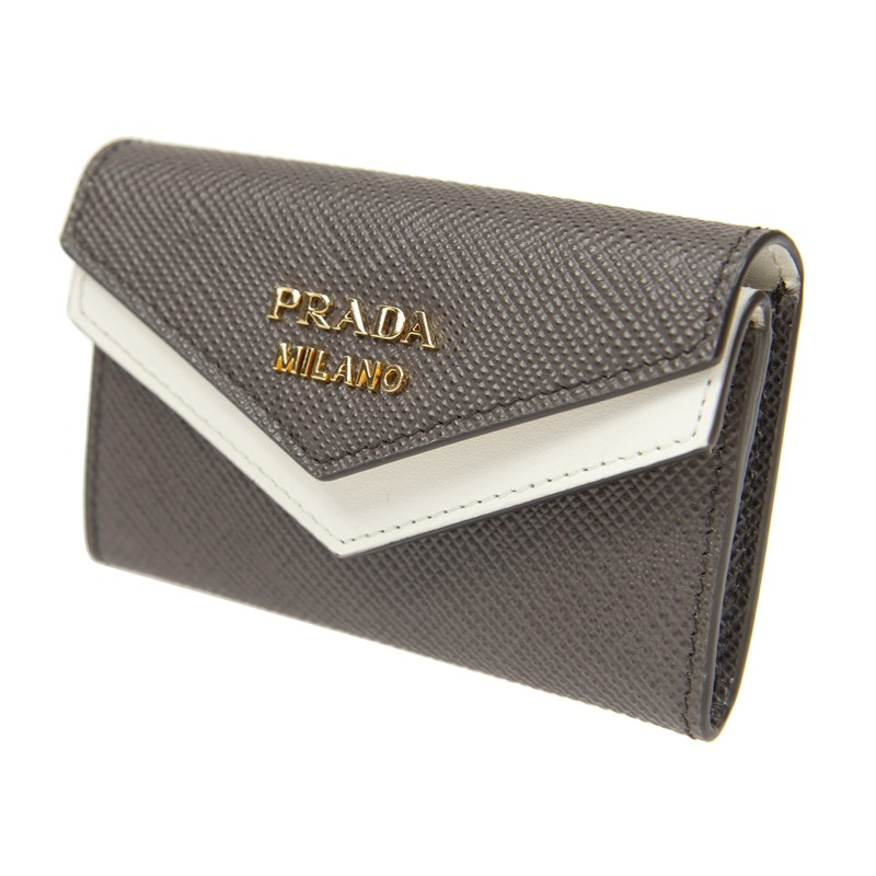 prada wallet silver