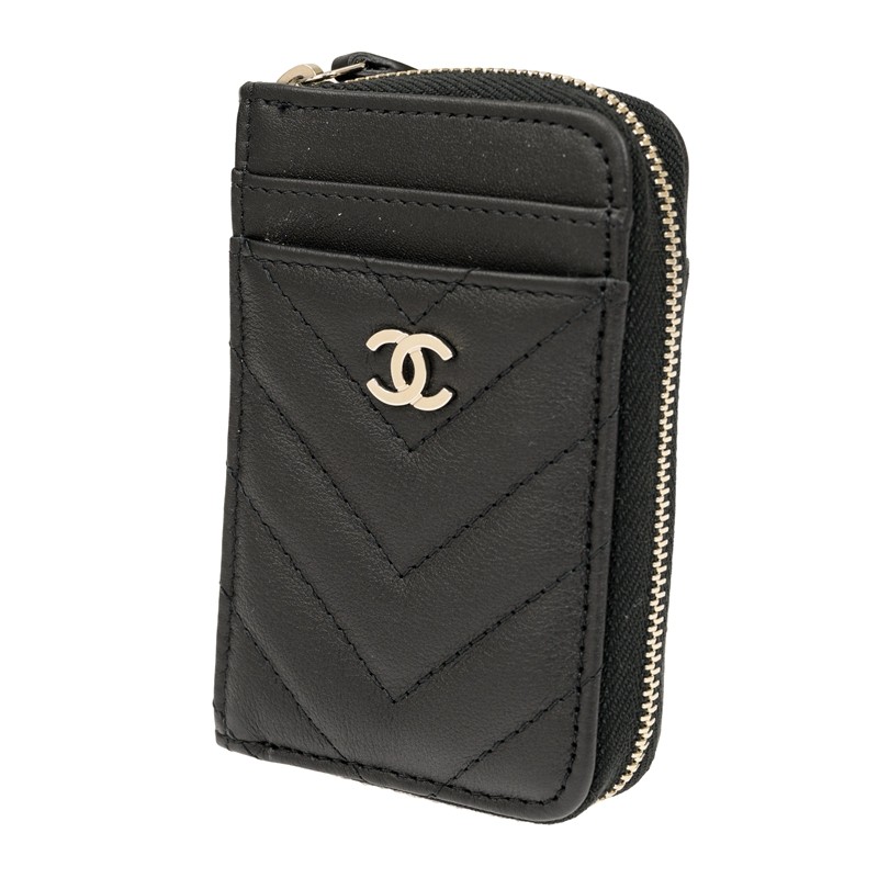 NEW CHANEL WALLETS AP1650 SS SHORT ZIPPER WALLET